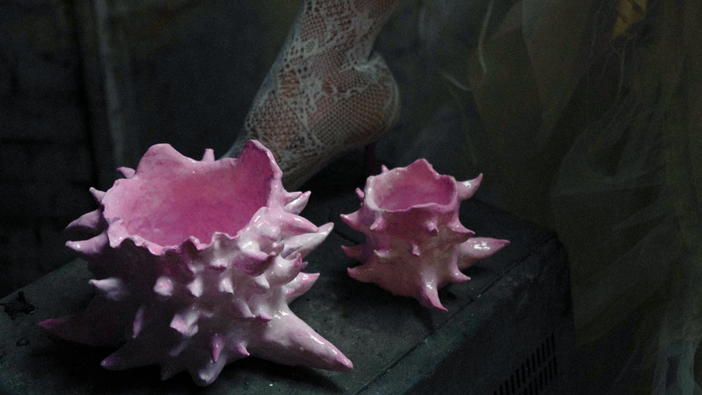 SPIKY POT PEARL PINK #1