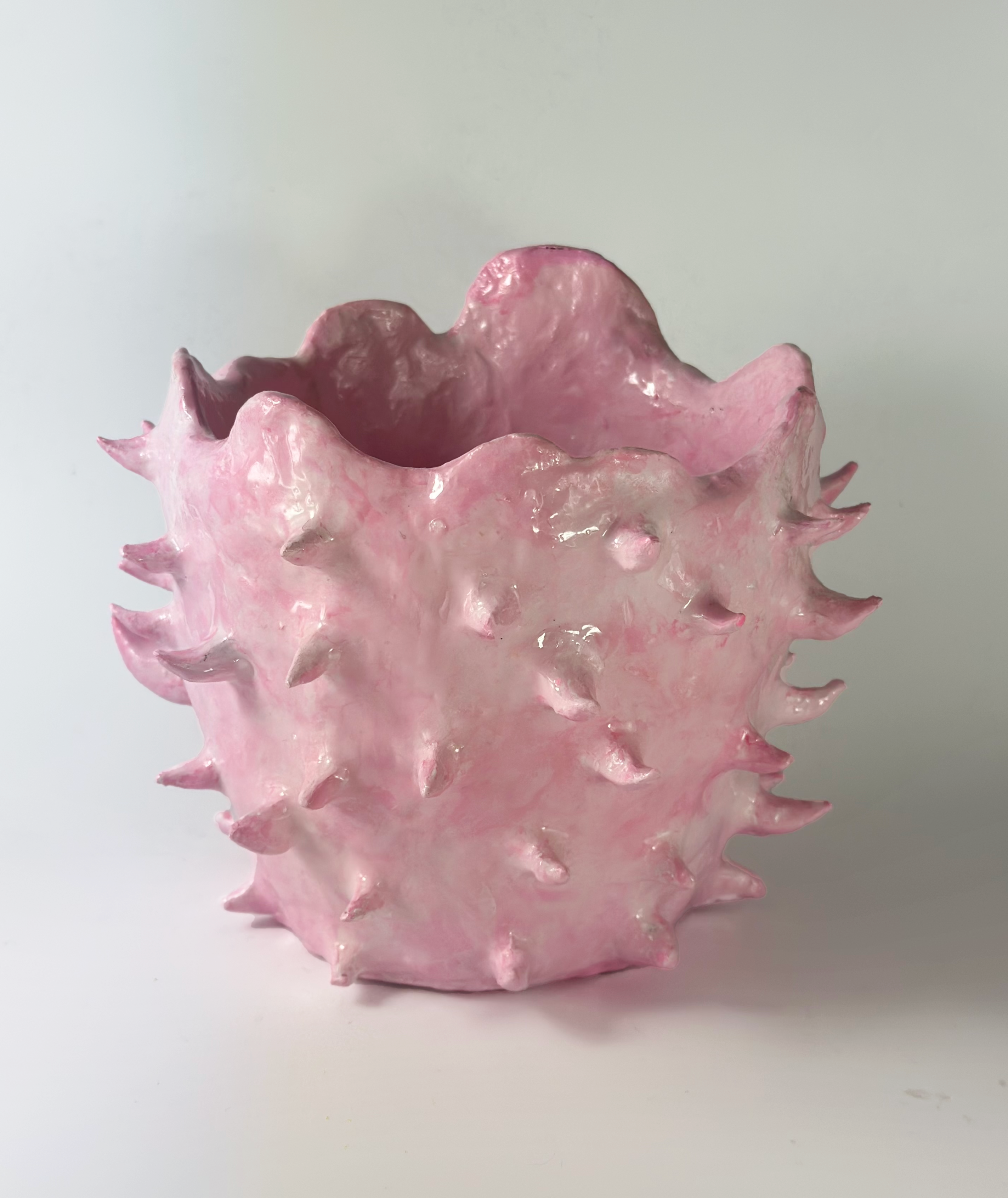 SPIKY POT PEARL PINK #2