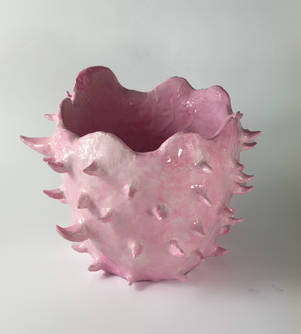 SPIKY POT PEARL PINK #2